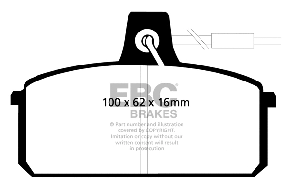 Brake Pad Set, disc brake (DP410)