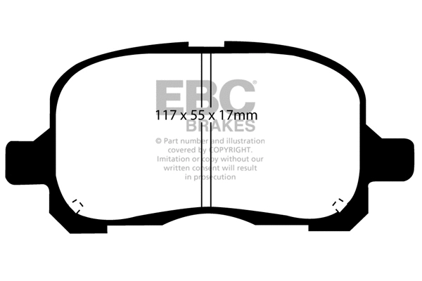 Brake Pad Set, disc brake (DP1195)
