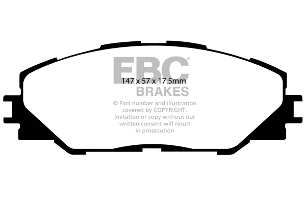 Brake Pad Set, disc brake (DP1792)