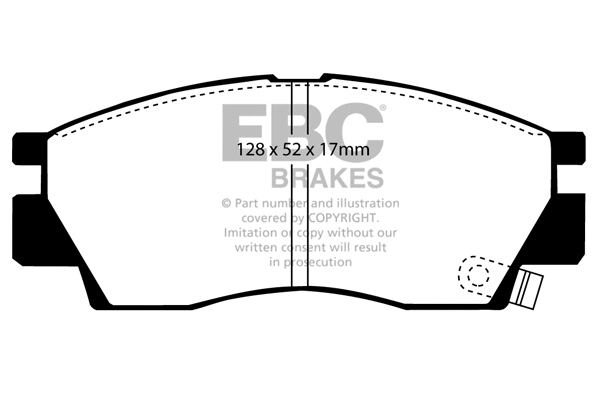 Brake Pad Set, disc brake (DP679)