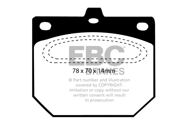 Brake Pad Set, disc brake (DP562)