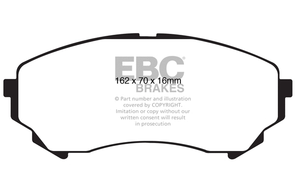 Brake Pad Set, disc brake (DP1828)
