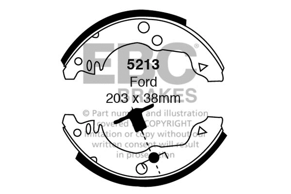Brake Shoe Set (5213)