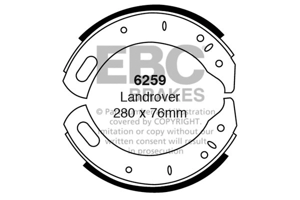 Brake Shoe Set (6259)