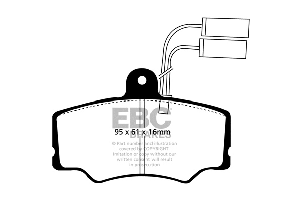 Brake Pad Set, disc brake (DP835)