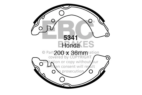 Brake Shoe Set (5341)