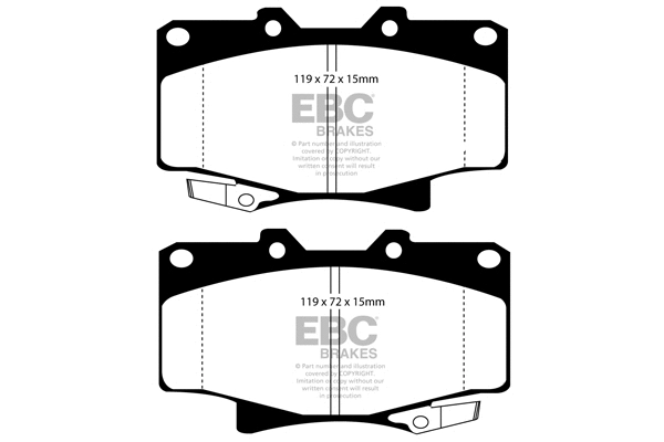 Brake Pad Set, disc brake (DP4992R)
