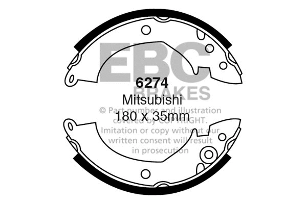 Brake Shoe Set (6274)
