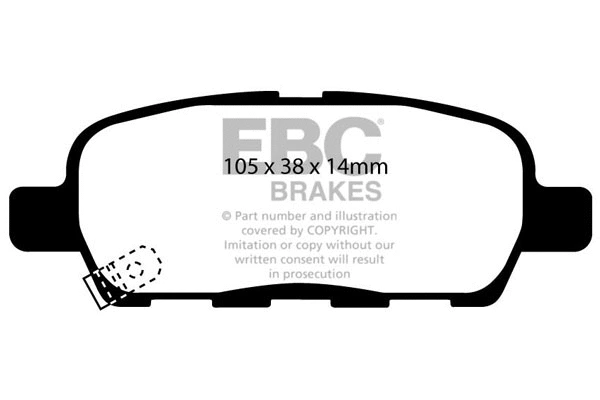 Brake Pad Set, disc brake (DP1666)