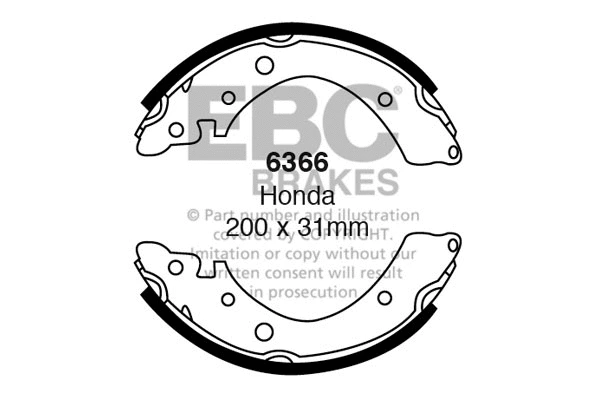 Brake Shoe Set (6366)