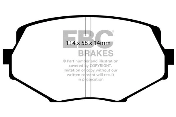 Brake Pad Set, disc brake (DP1002)