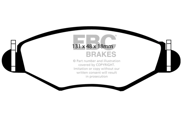 Brake Pad Set, disc brake (DP1366)