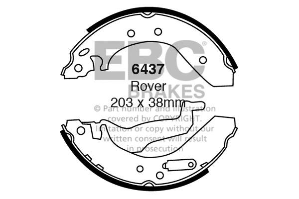 Brake Shoe Set (6437)