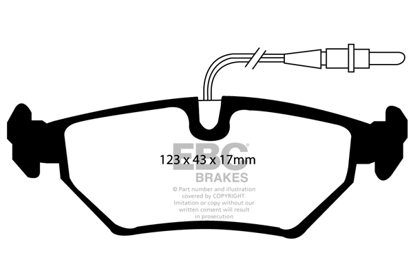 Brake Pad Set, disc brake (DP1040)