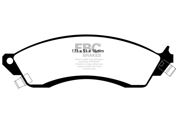 Brake Pad Set, disc brake (DP1131)