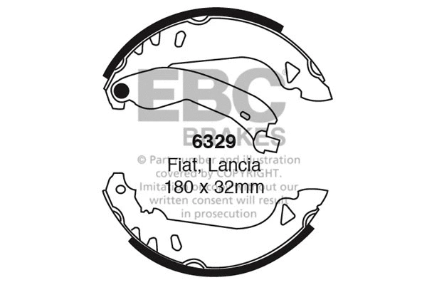 Brake Shoe Set (6329)