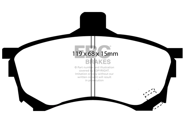 Brake Pad Set, disc brake (DP1039)