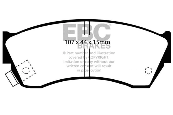 Brake Pad Set, disc brake (DP762)