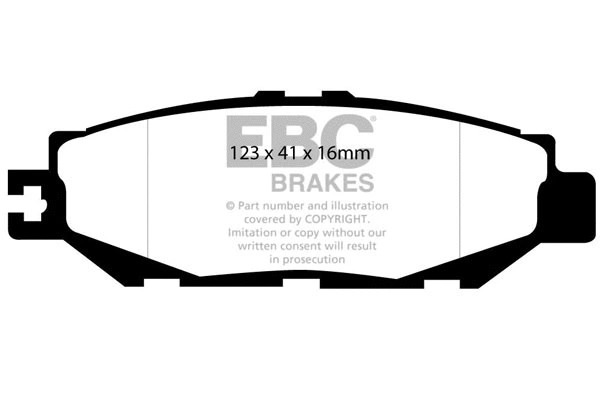 Brake Pad Set, disc brake (DP1008)
