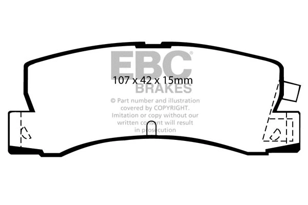 Brake Pad Set, disc brake (DP629)