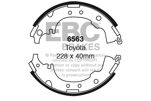 Brake Shoe Set (6563)