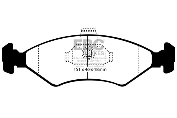 Brake Pad Set, disc brake (DP1051)