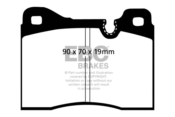 Brake Pad Set, disc brake (DP282/2)