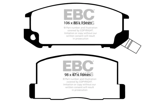 Brake Pad Set, disc brake (DP602)