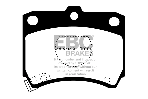 Brake Pad Set, disc brake (DP737)