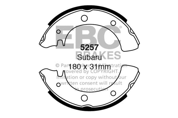 Brake Shoe Set (5257)