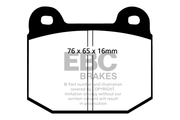 Brake Pad Set, disc brake (DP197)