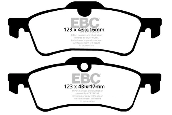 Brake Pad Set, disc brake (DP1389)