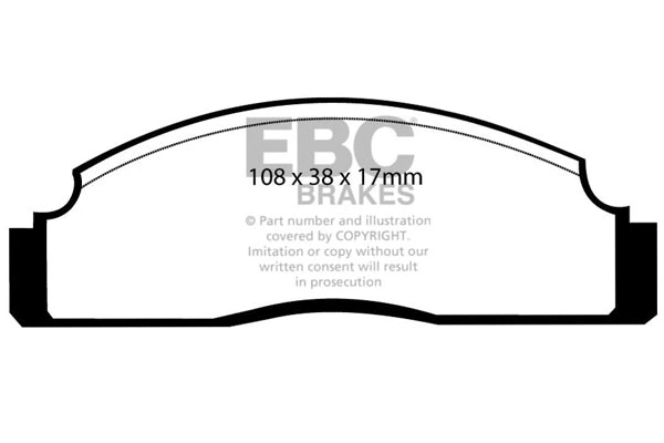 Brake Pad Set, disc brake (DP270)