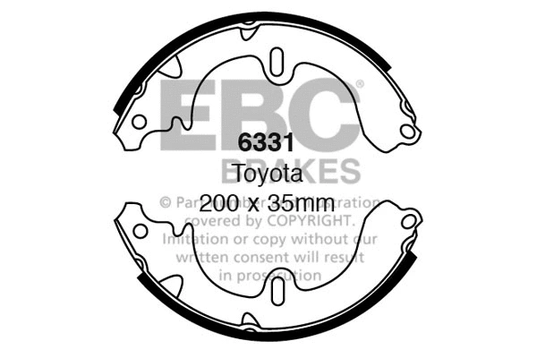 Brake Shoe Set (6331)