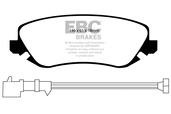 Brake Pad Set, disc brake (DP1424)