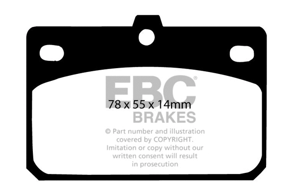 Brake Pad Set, disc brake (DP166)