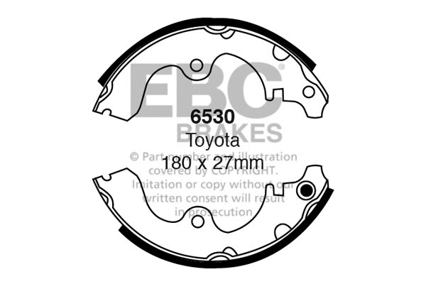 Brake Shoe Set (6530)