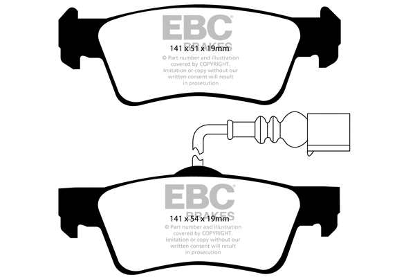 Brake Pad Set, disc brake (DP1907)