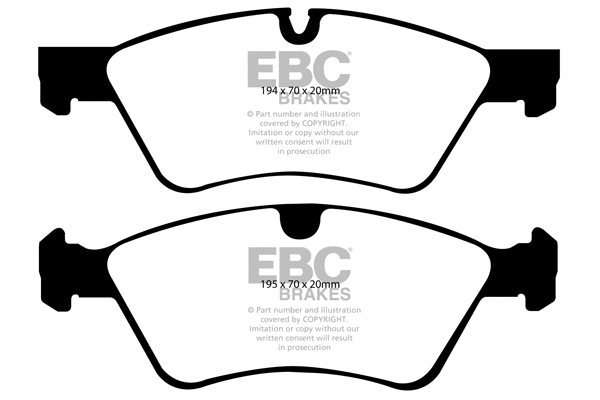 Brake Pad Set, disc brake (DP1592)