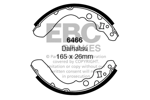Brake Shoe Set (6466)