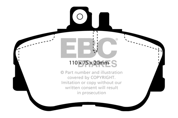 Brake Pad Set, disc brake (DP2962)