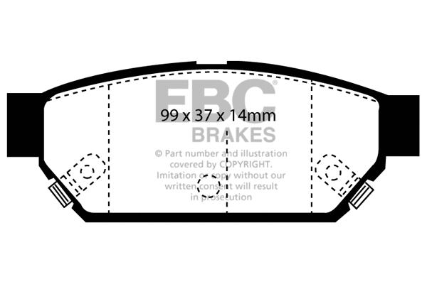 Brake Pad Set, disc brake (DP2986)