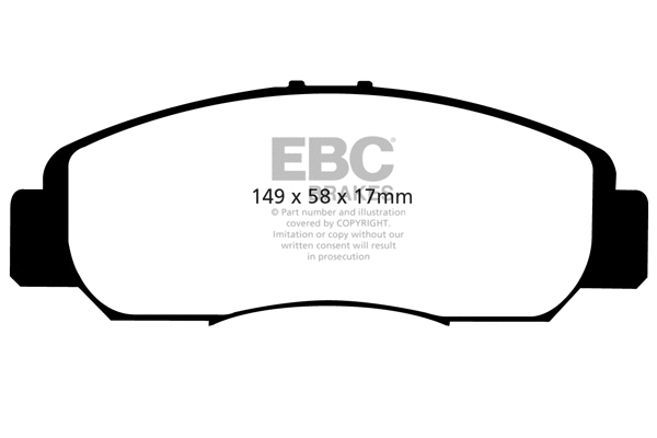 Brake Pad Set, disc brake (DP1669)