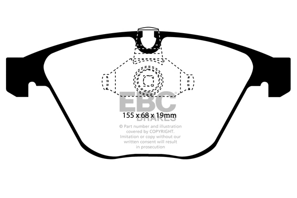 Brake Pad Set, disc brake (DP1449)