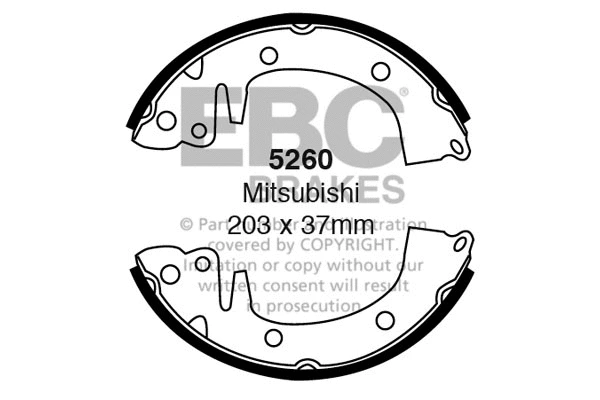 Brake Shoe Set (5260)