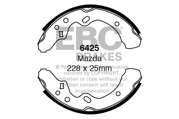 Brake Shoe Set (6425)