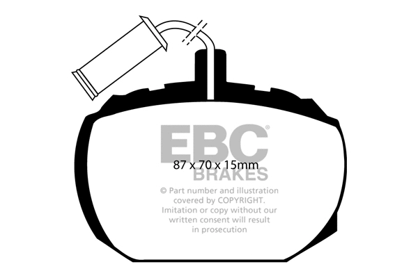 Brake Pad Set, disc brake (DP474)