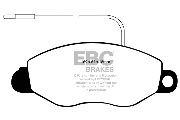 Brake Pad Set, disc brake (DP1529)