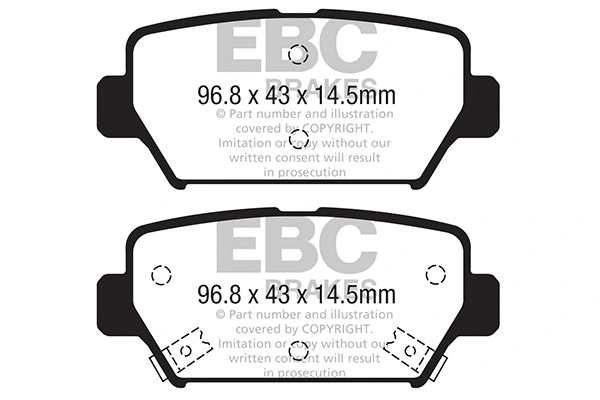 Brake Pad Set, disc brake (DPX2369)