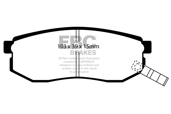 Brake Pad Set, disc brake (DP1484)